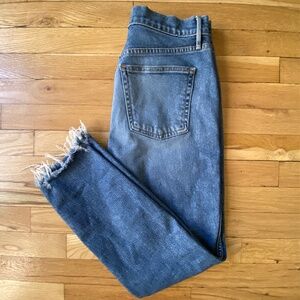 3x1 NYC “Made Here” Frayed Hem Skinny Jeans, Size 26